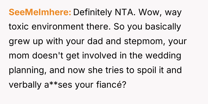 SeeMeImhere Definitely NTA. Wow, way toxic environment there. So you...