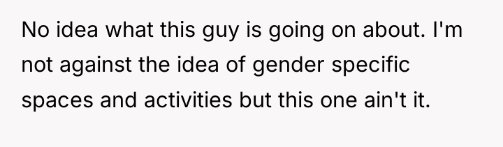 No idea what this guy is going on about. I'm...
