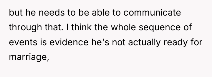 but he needs to be able to communicate through that....