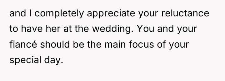 and I completely appreciate your reluctance to have her at...