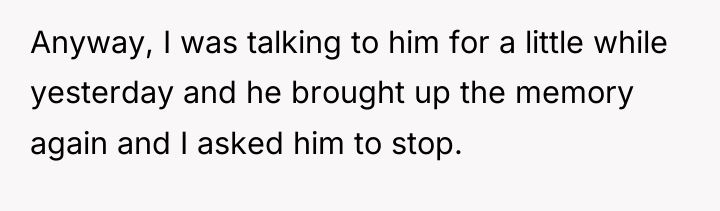 Anyway, I was talking to him for a little while...