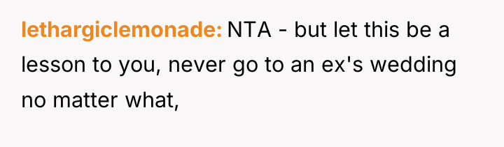 lethargiclemonade NTA - but let this be a lesson to...