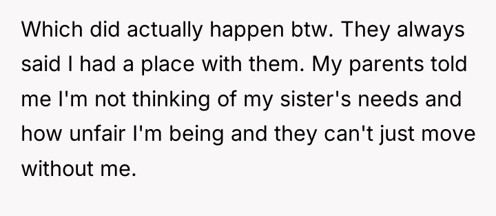 Which did actually happen btw. They always said I had...