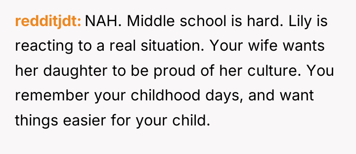 redditjdt NAH. Middle school is hard. Lily is reacting to...
