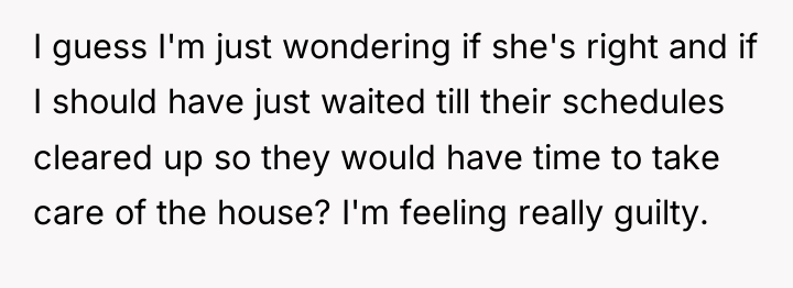 I guess I'm just wondering if she's right and if...
