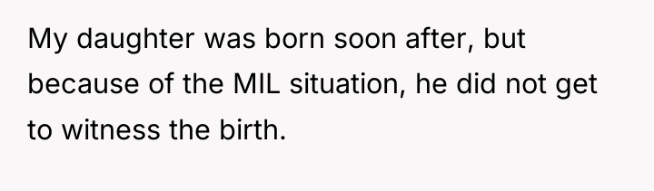 My daughter was born soon after, but because of the...