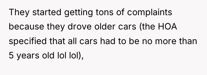 They started getting tons of complaints because they drove older...