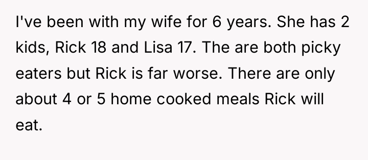 I've been with my wife for 6 years. She has...