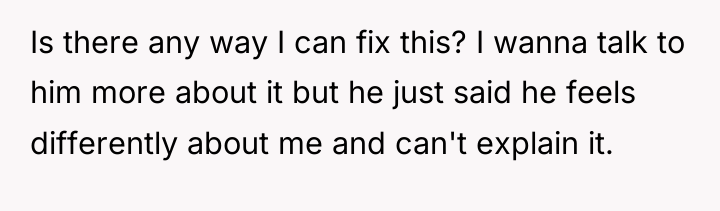 Is there any way I can fix this? I wanna...