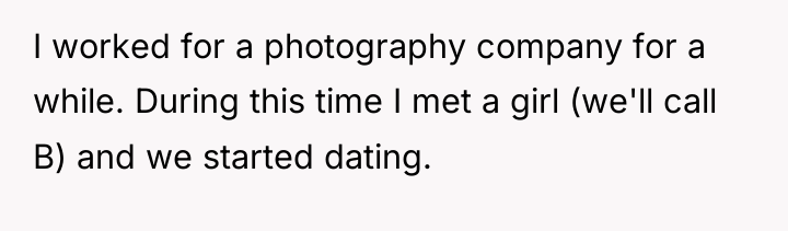 I worked for a photography company for a while. During...