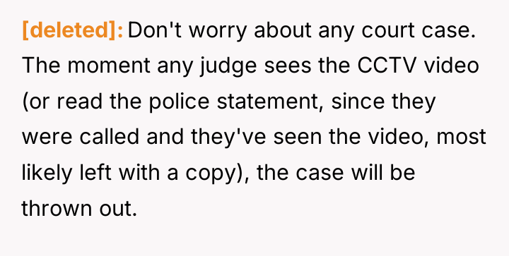 [deleted] Don't worry about any court case. The moment any...