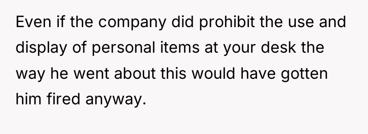 Even if the company did prohibit the use and display...