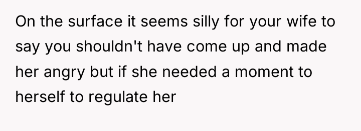 On the surface it seems silly for your wife to...