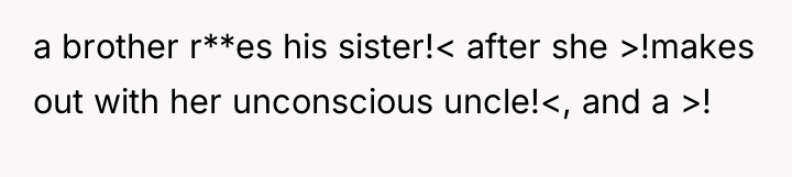 a brother r**es his sister!< after she >!makes out with...