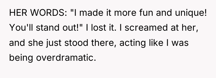 HER WORDS: "I made it more fun and unique! You'll...