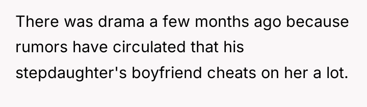 There was drama a few months ago because rumors have...
