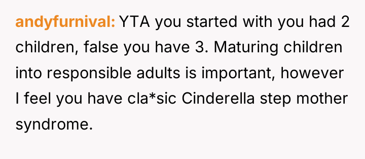 andyfurnival YTA you started with you had 2 children, false...