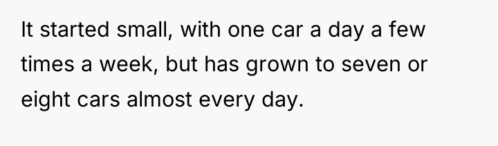 It started small, with one car a day a few...
