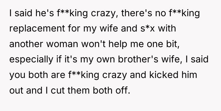 I said he's f**king crazy, there's no f**king replacement for...