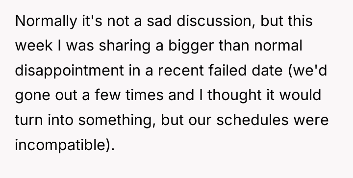 Normally it's not a sad discussion, but this week I...