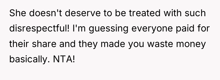 She doesn't deserve to be treated with such disrespectful! I'm...