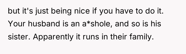 but it's just being nice if you have to do...
