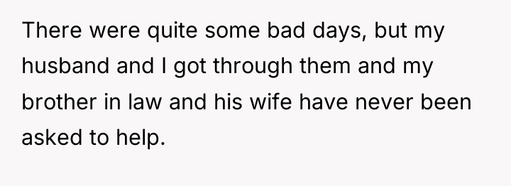 There were quite some bad days, but my husband and...