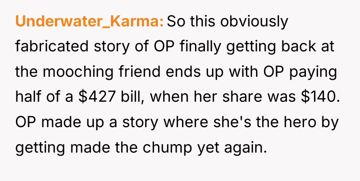 Underwater_Karma So this obviously fabricated story of OP finally getting...