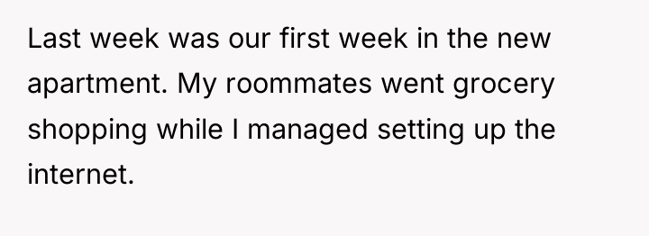 Last week was our first week in the new apartment....