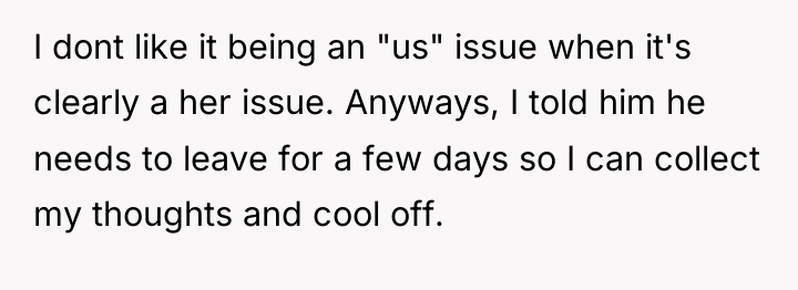 I dont like it being an "us" issue when it's...
