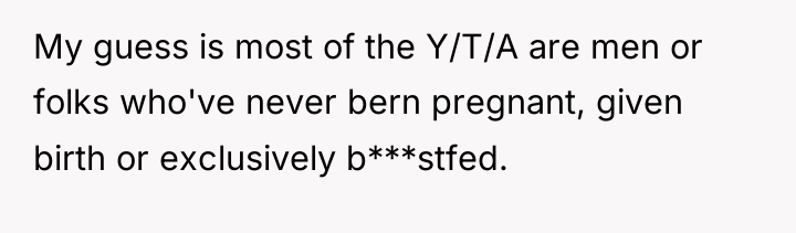 My guess is most of the Y/T/A are men or...