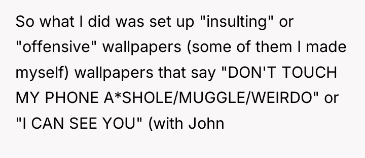 So what I did was set up "insulting" or "offensive"...