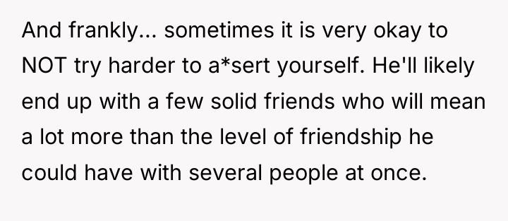 And frankly... sometimes it is very okay to NOT try...