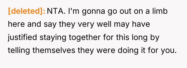 [deleted] NTA. I'm gonna go out on a limb here...