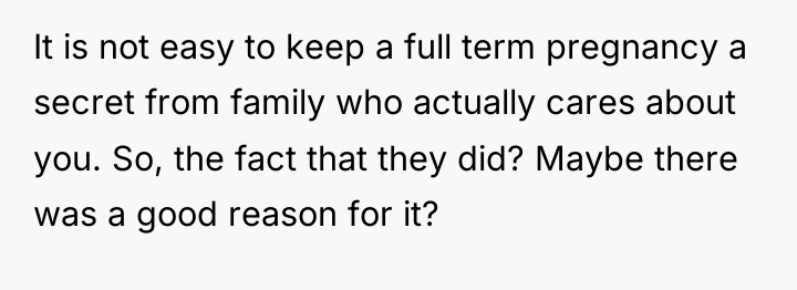 It is not easy to keep a full term pregnancy...