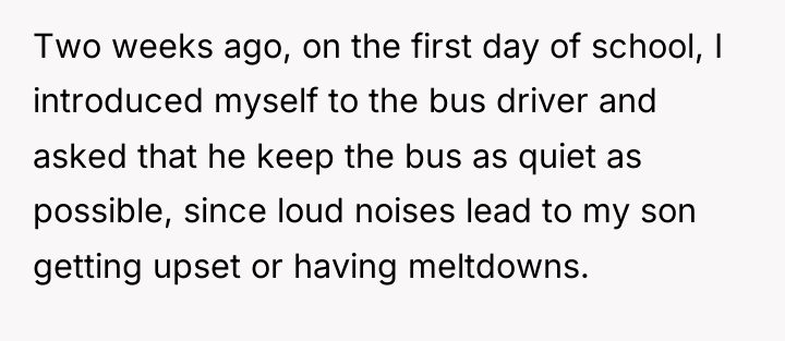 Two weeks ago, on the first day of school, I...