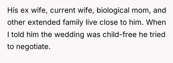 His ex wife, current wife, biological mom, and other extended...