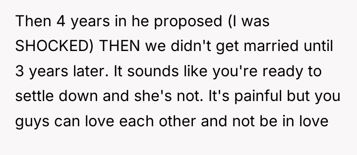 Then 4 years in he proposed (I was SHOCKED) THEN...