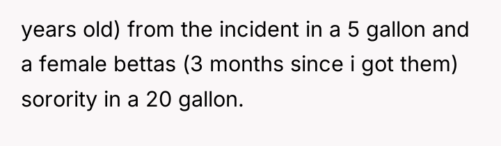 years old) from the incident in a 5 gallon and...