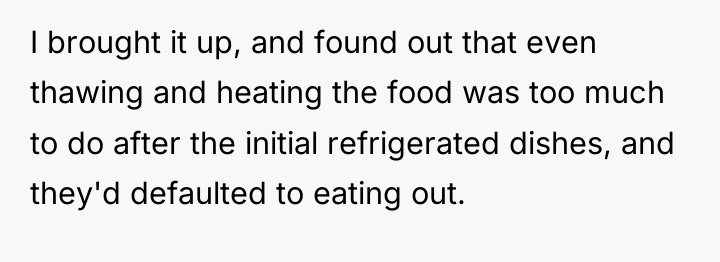 I brought it up, and found out that even thawing...