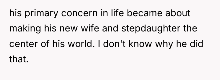 his primary concern in life became about making his new...