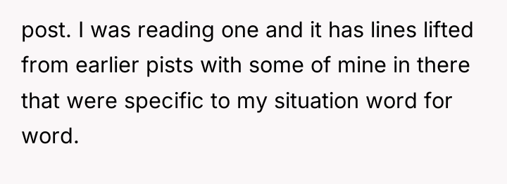 post. I was reading one and it has lines lifted...