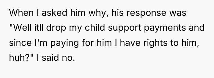 When I asked him why, his response was "Well itll...
