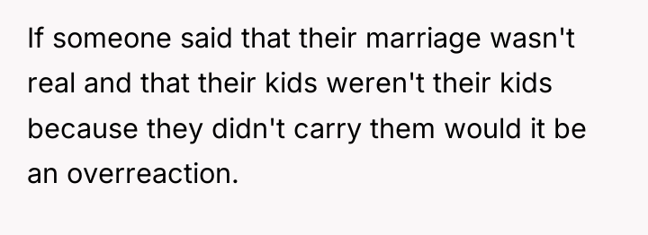 If someone said that their marriage wasn't real and that...