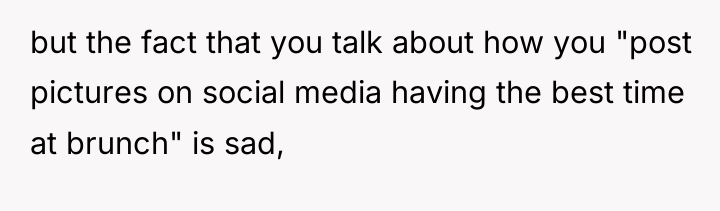but the fact that you talk about how you "post...