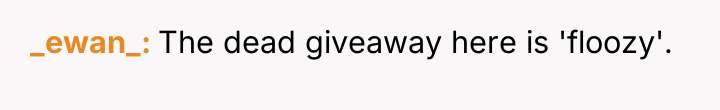 _ewan_ The dead giveaway here is 'floozy'.