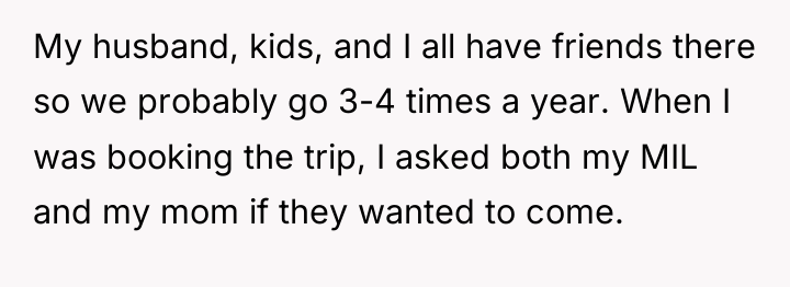 My husband, kids, and I all have friends there so...