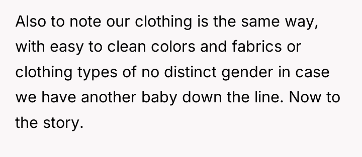 Also to note our clothing is the same way, with...