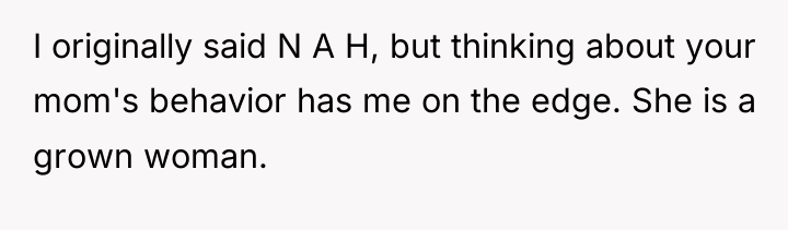 I originally said N A H, but thinking about your...