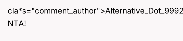 cla*s="comment_author">Alternative_Dot_9992: NTA!
